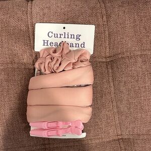 Pink Curling Headband Set